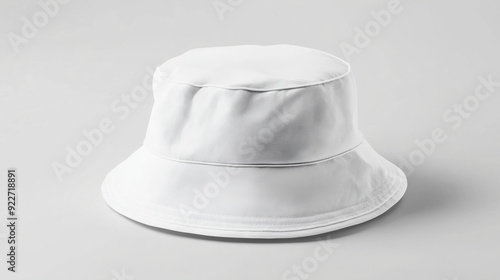 Plain white bucket hat mockup