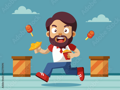 Ensemble de cuisses de poulet mangées, animation de jeu de séquence, étapes animées de manger des pilons frits