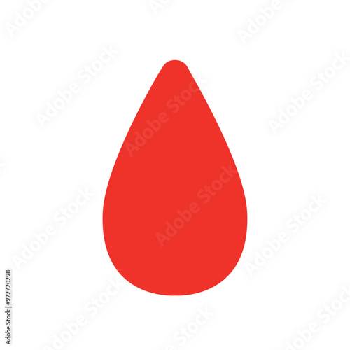 Drop of blood symbol emoji illustration