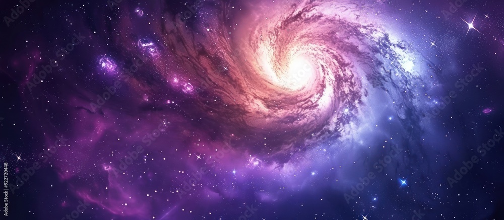 Space scene with stars, black hole in galaxy. Space scene with stars, black hole in galaxy.