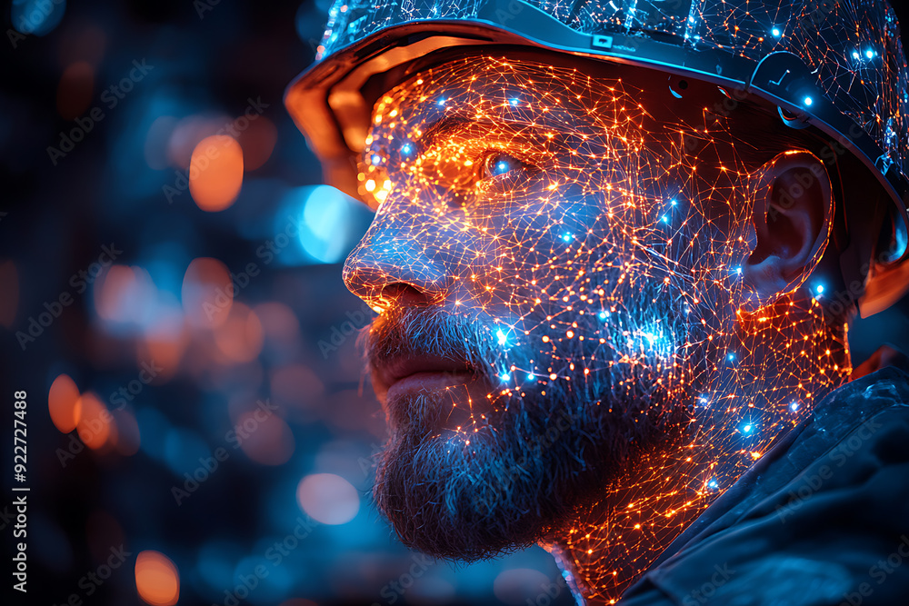Wireframe silhouettes of workers formed by geometric lines and glowing dots, creating a modern and tech-inspired visual.
Wireframe silhouettes of workers formed by geometric lines and glowing dots, creating a modern and tech-inspired visual.