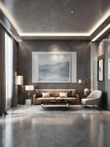 living room interior with sofa and couch