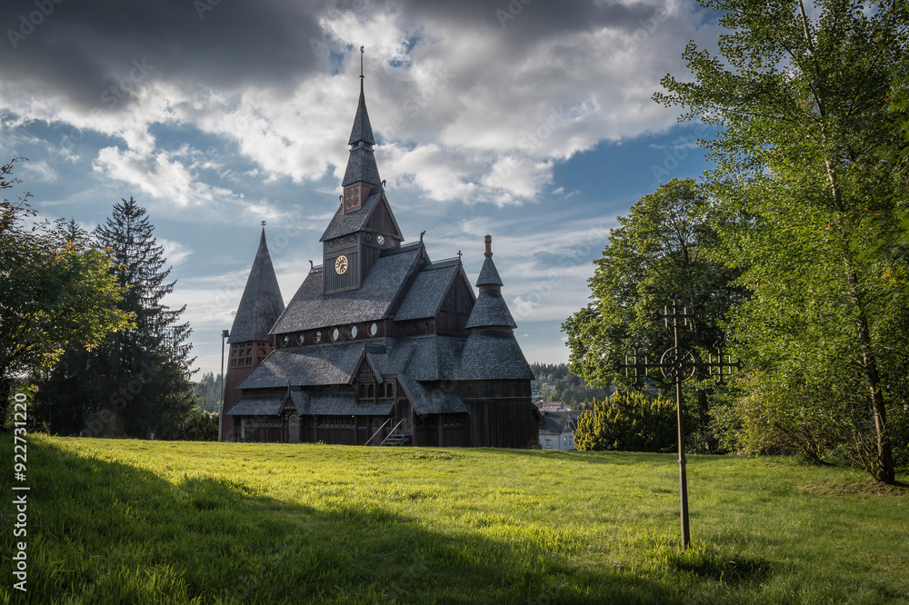 historic wooden church in the harz mountains historic wooden church in the harz mountains