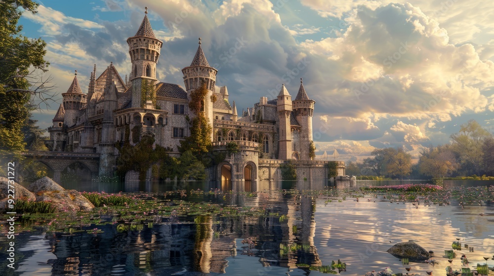 castle with Renaissance architecture castle with Renaissance architecture