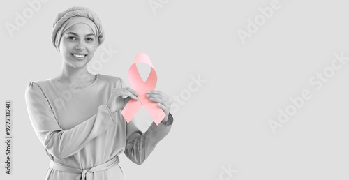 Young woman after chemother...