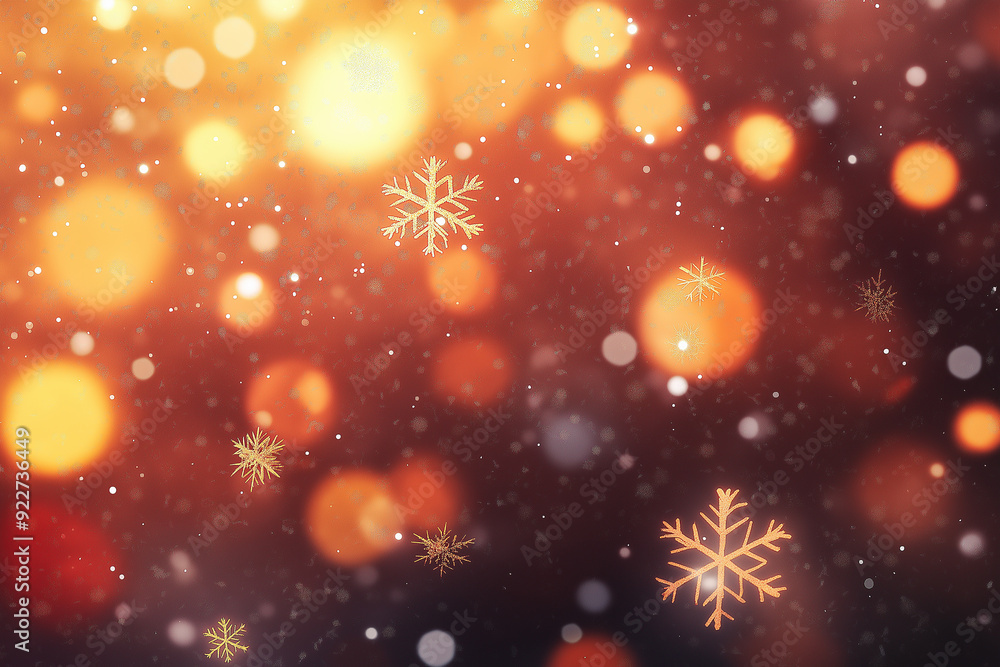 A vibrant holiday scene with golden bokeh and snowflakes on a dark background, creating a festive and warm Christmas ambiance with twinkling lights. A vibrant holiday scene with golden bokeh and snowflakes on a dark background, creating a festive and warm Christmas ambiance with twinkling lights.