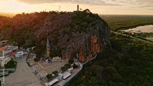 Imagem Aérea da Gruta localizada na cidade de Bom Jesus da Lapa, situada no estado da Bahia, Brasil