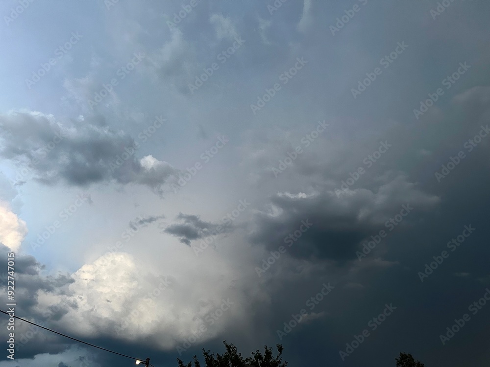 sky Before heavy rain. Everything in the sky is overcast. dark clouds bad weather sky Before heavy rain. Everything in the sky is overcast. dark clouds bad weather