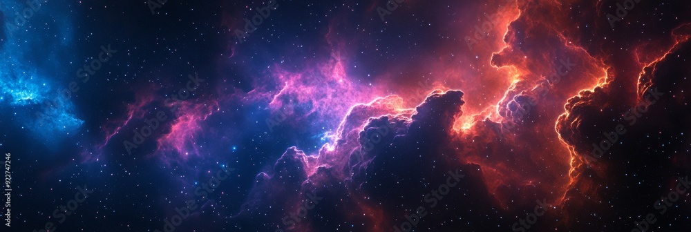 A captivating and mesmerizing cosmic nebula bursting with radiant and vibrant hues in a stunning stellar landscape A captivating and mesmerizing cosmic nebula bursting with radiant and vibrant hues in a stunning stellar landscape