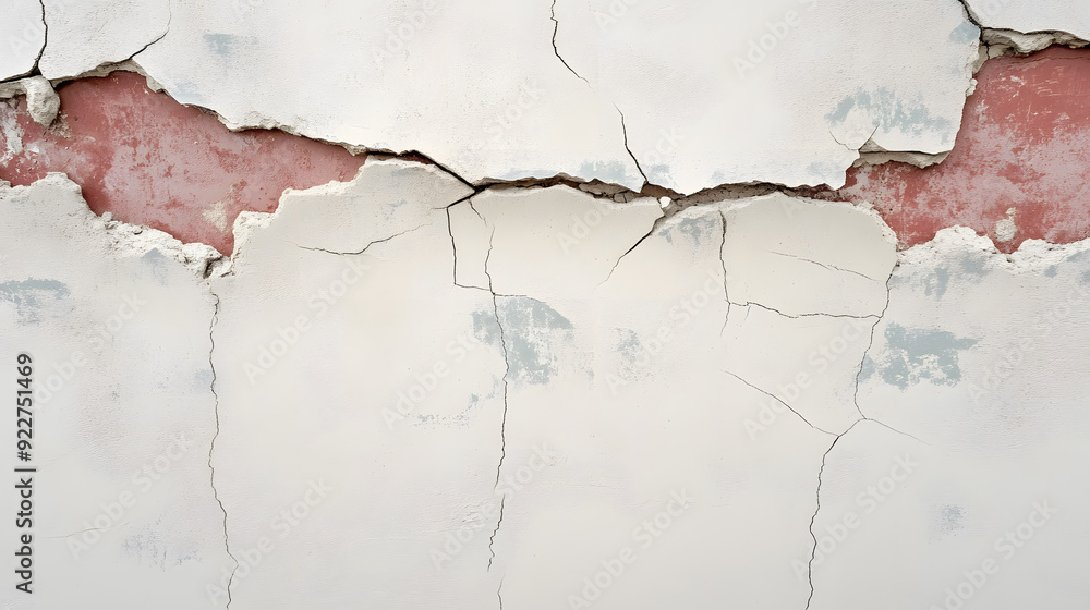 Obraz premium structural cracks in walls