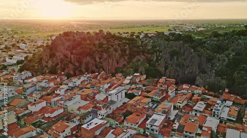 Imagem Aérea da Gruta localizada na cidade de Bom Jesus da Lapa, situada no estado da Bahia, Brasil