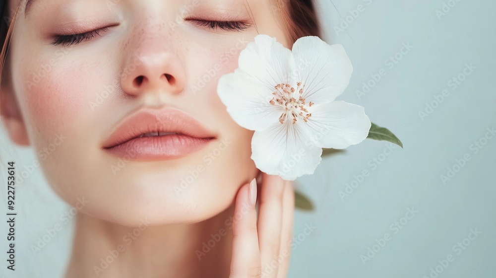Serene Beauty with Flower Serene Beauty with Flower