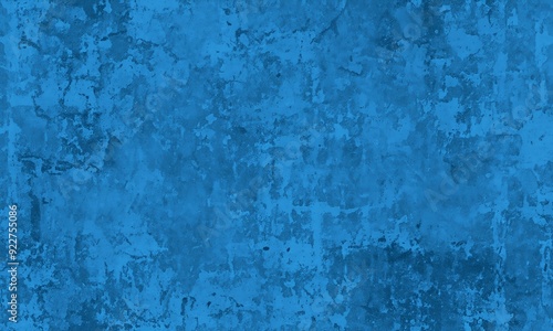 blue painted wall