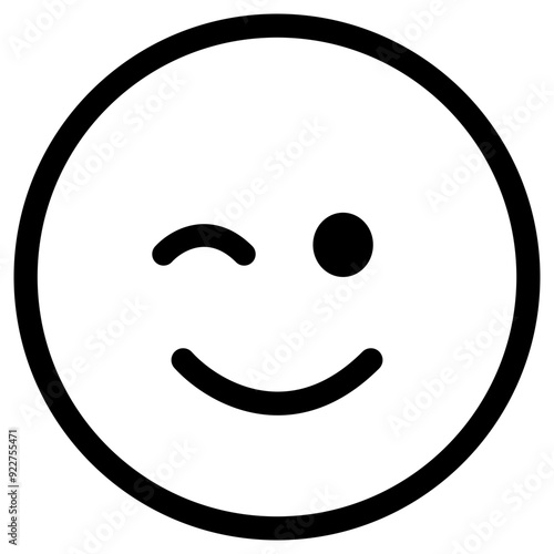 winking  smiley face icon