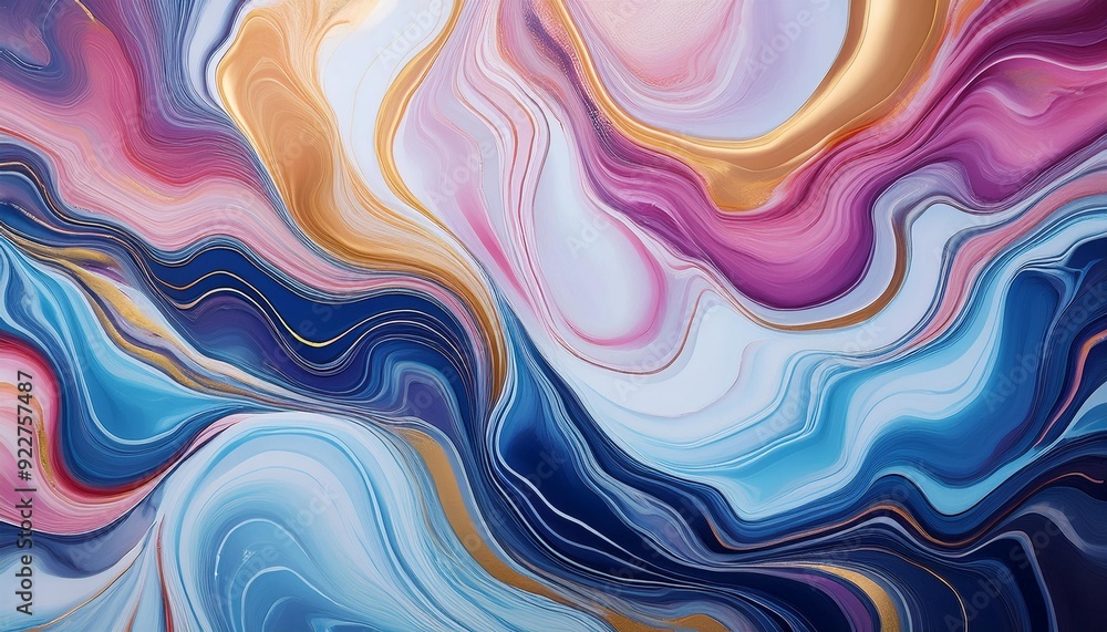 Obraz premium Liquid marble mosaic
