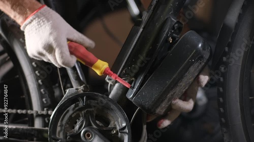 Repair of an electric bicycle. Bicycle electrician.