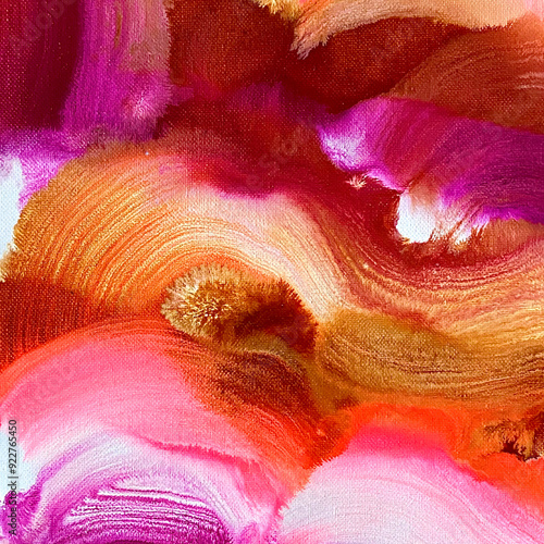 фотографія Abstract Watercolor Painting with Paintbrush Texture