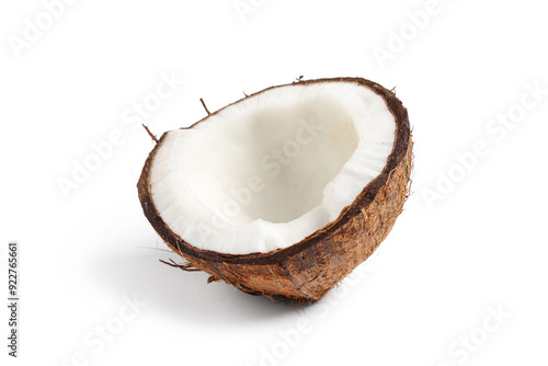 Half of a fresh coconut wit...
