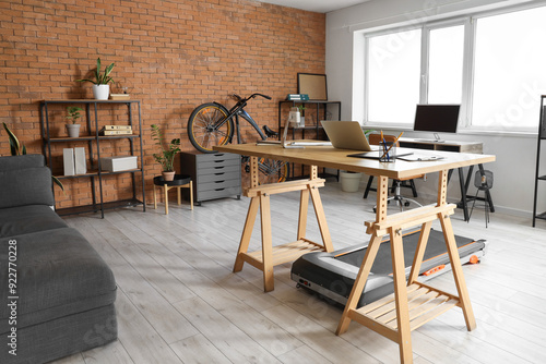 Interior of modern office w...