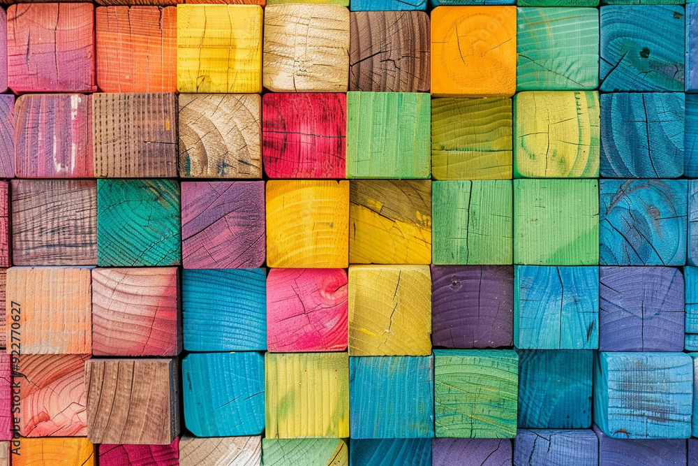 Colorful Wooden Blocks Colorful Wooden Blocks