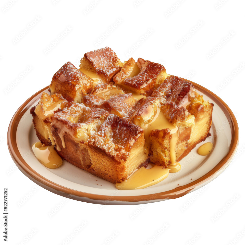 Sweet Bread Pudding with Drizzled Caramel Sauce Sweet Bread Pudding with Drizzled Caramel Sauce