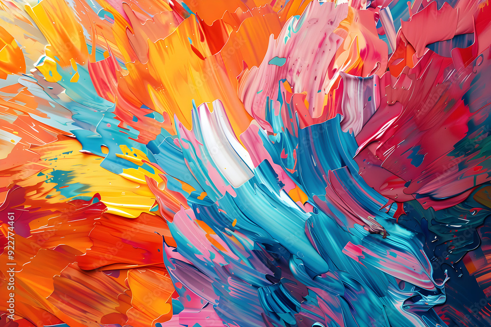 Abstract Rotating Canvas: A Vivid Swirl of Color and Motion Abstract Rotating Canvas: A Vivid Swirl of Color and Motion