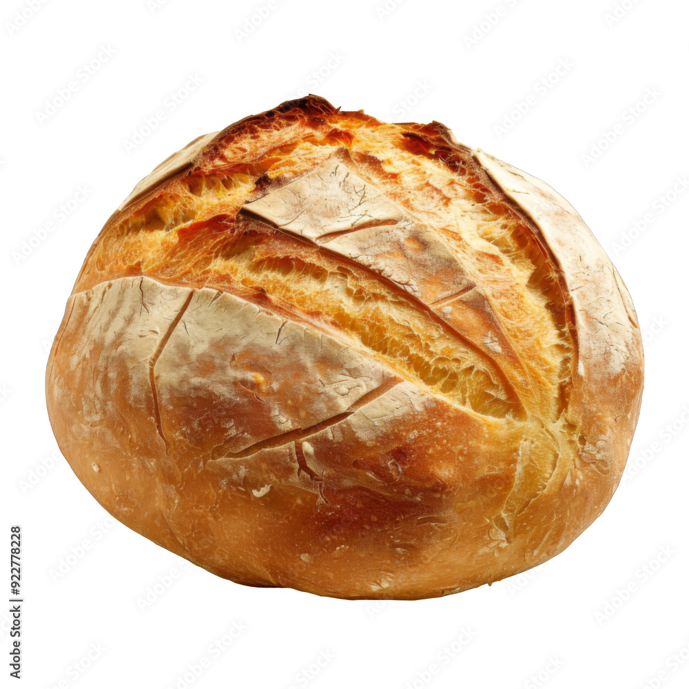 A Single Loaf of Crusty Baked Bread A Single Loaf of Crusty Baked Bread