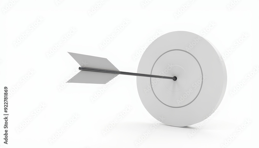 A black arrow strikes the center of a white target against a light background, symbolizing precision. A black arrow strikes the center of a white target against a light background, symbolizing precision.