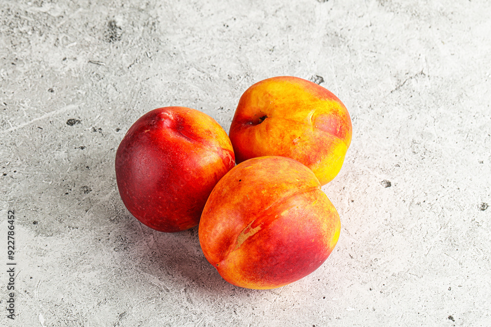Ripe sweet juicy fresh red nectarines Ripe sweet juicy fresh red nectarines