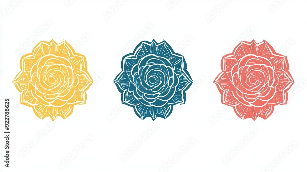 Stamp concept icon design Stamp concept icon design