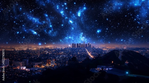 Blue technology background