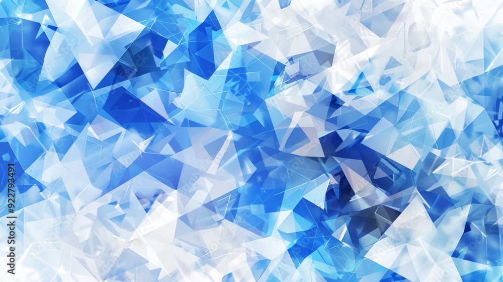 Abstract background for design with blue white glass elements Abstract background for design with blue white glass elements