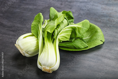 Asian cuisine fresh raw salad Pak Choi photo