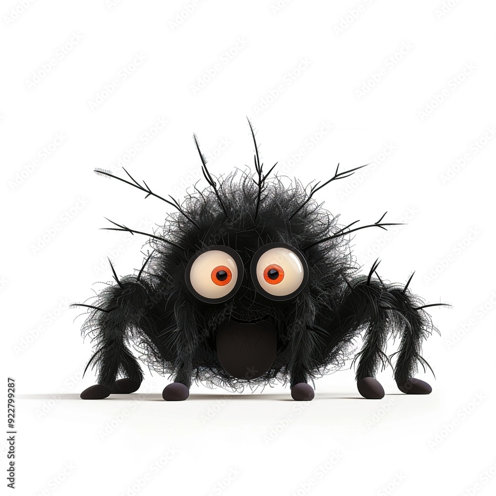 black widow Happiness emotion fantasy animal cartoon isolated whitebackground 16:9 black widow Happiness emotion fantasy animal cartoon isolated whitebackground 16:9