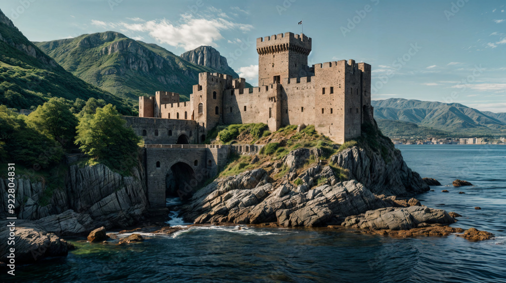 Fototapeta premium castle on the lake