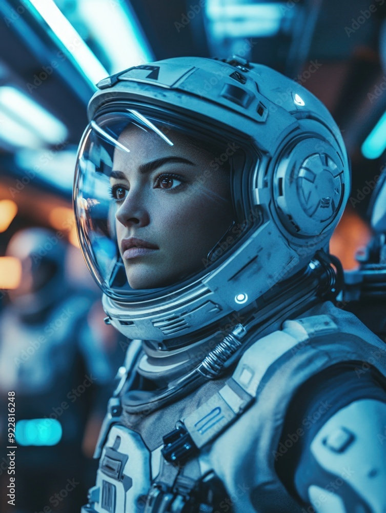 Fototapeta premium Astronaut Ready for Space Mission