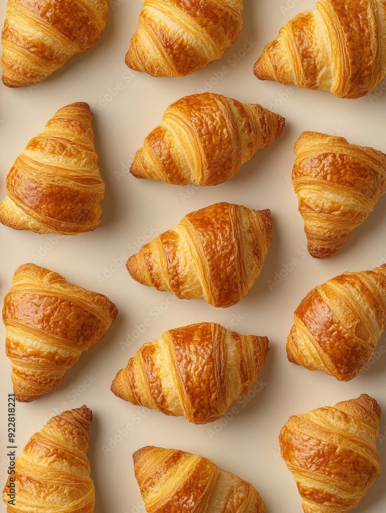 Golden Brown Artisanal Croissants Golden Brown Artisanal Croissants