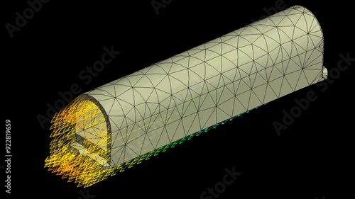 Mechanic simulation engineering - Stress and breakpoint analysis of piping fitting under force and moment conditions photo