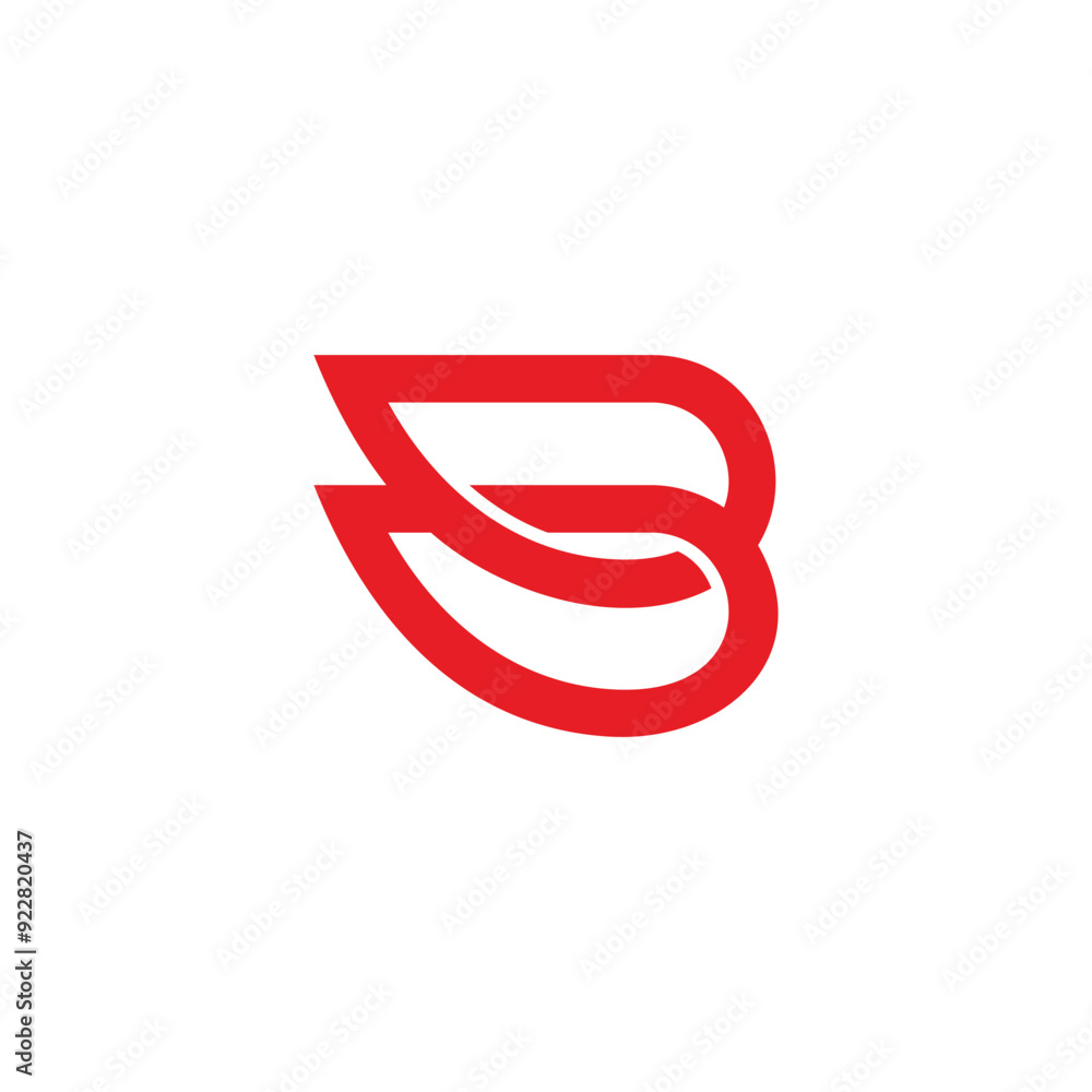letter b flame motion fast logo vector letter b flame motion fast logo vector