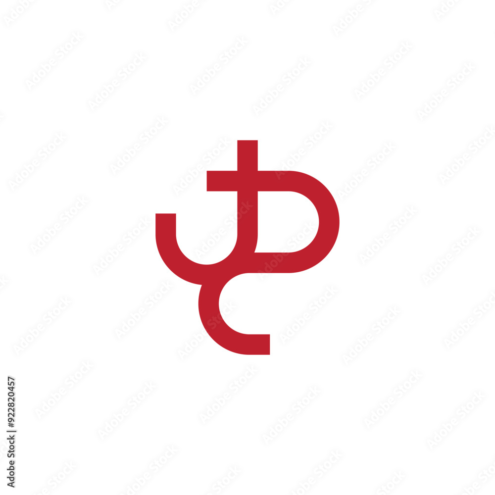 Obraz premium letter j2 loop geometric line simple logo vector