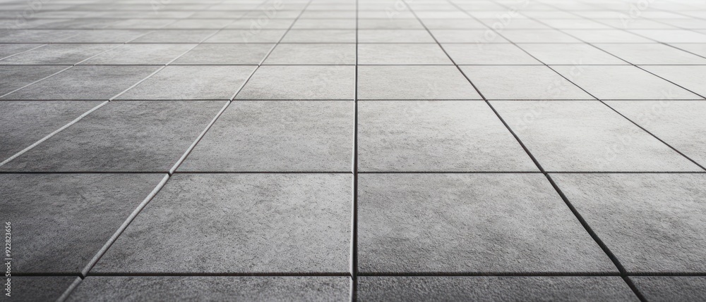 Grey Tiled Floor with Perspective Grey Tiled Floor with Perspective
