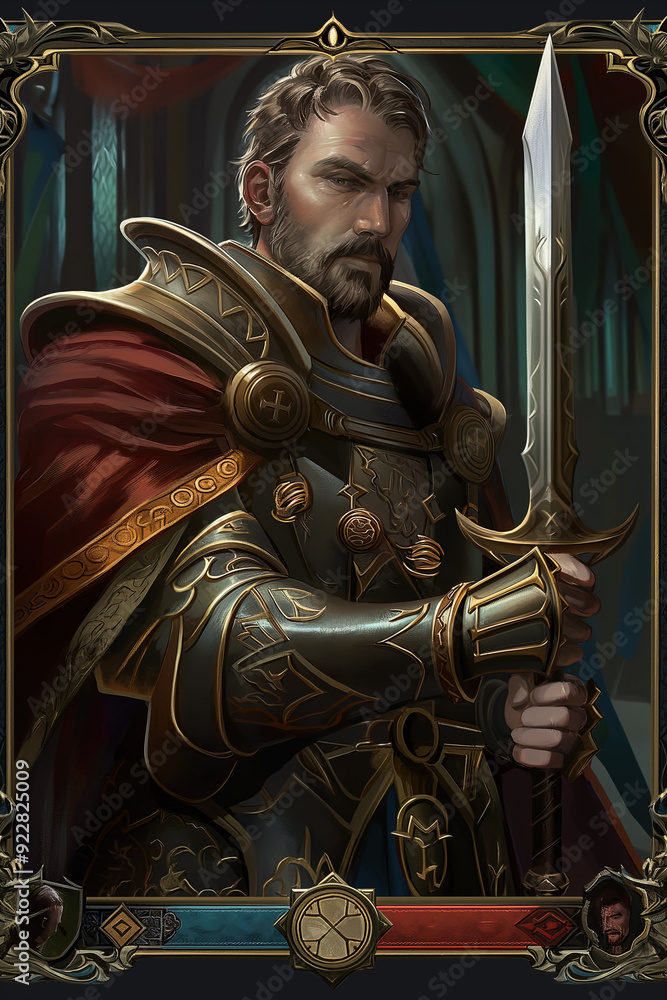 Fototapeta premium RPG_Character_Card