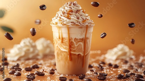 national frappe day background concept with copy space
