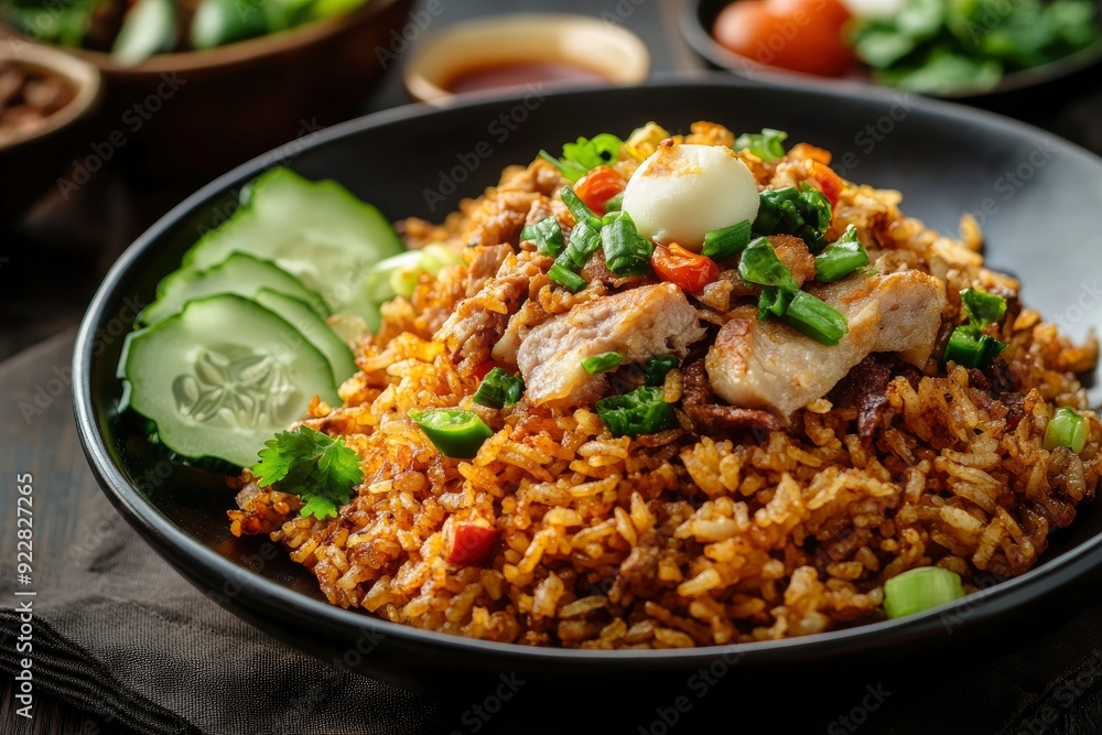 Nasi goreng is a Southeast Asian fried rice dish, usually cooked with pieces of meat and vegetables. Nasi goreng has long been considered an important - generative ai Nasi goreng is a Southeast Asian fried rice dish, usually cooked with pieces of meat and vegetables. Nasi goreng has long been considered an important - generative ai