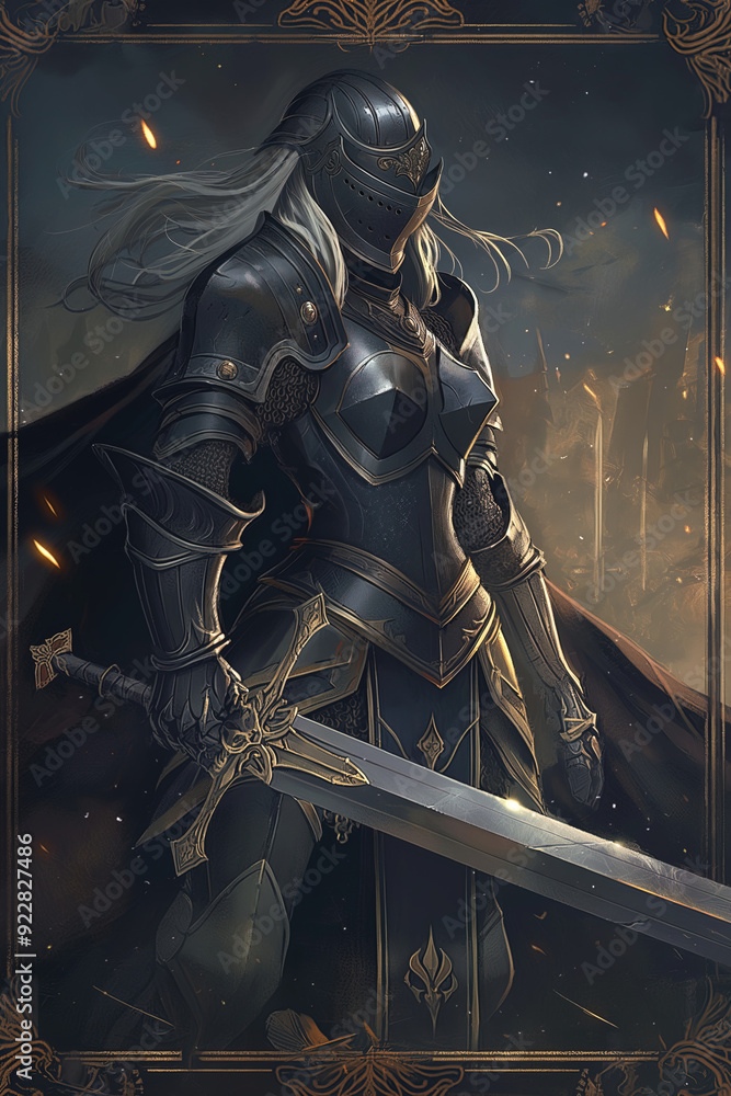 Fototapeta premium RPG_Character_Card