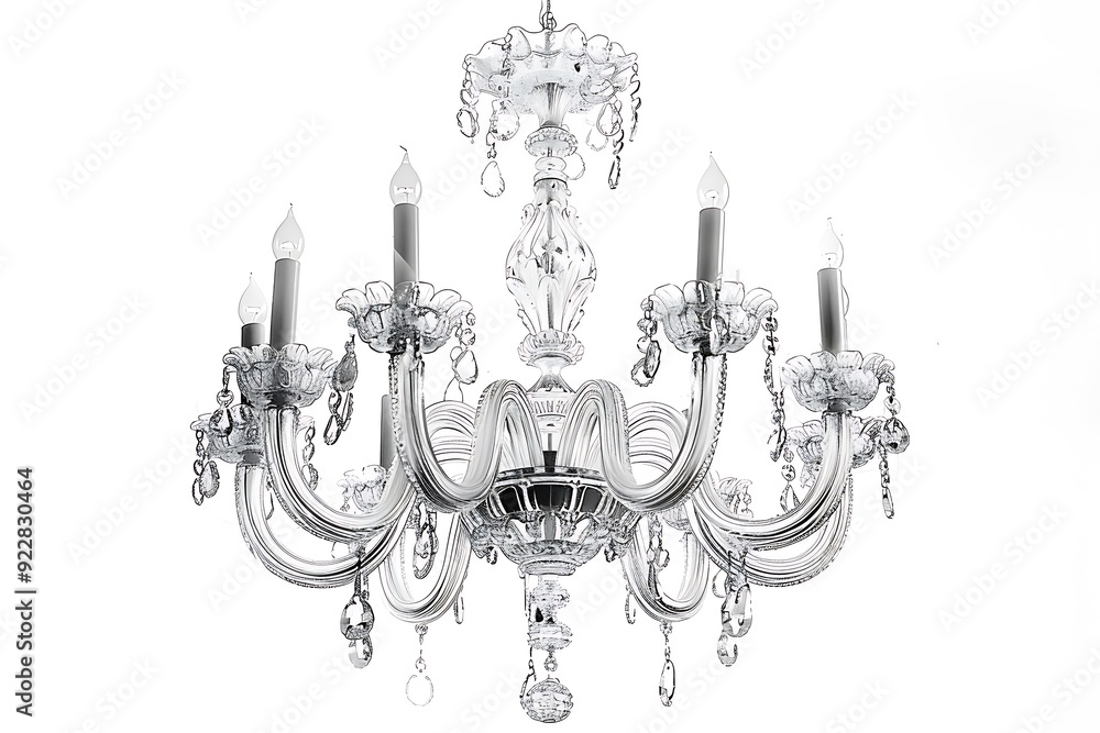 Chandelier isolated on white background. Chandelier isolated on white background.