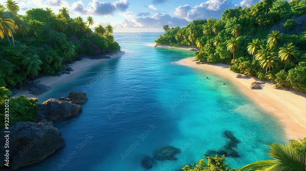 Tropical Paradise Beach Cove Tropical Paradise Beach Cove