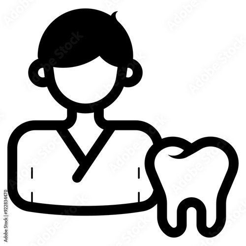 male dental nurse icon