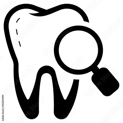 tooth inspection icon