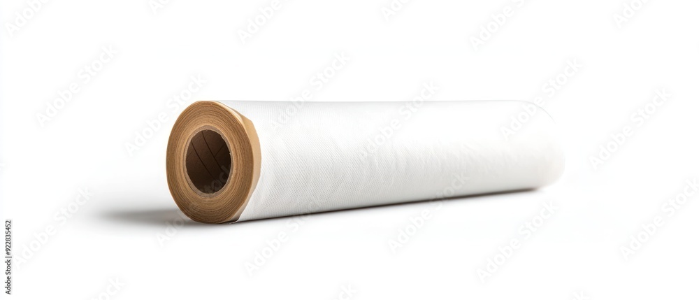 Rolled White Paper with Brown Cardboard Core Rolled White Paper with Brown Cardboard Core